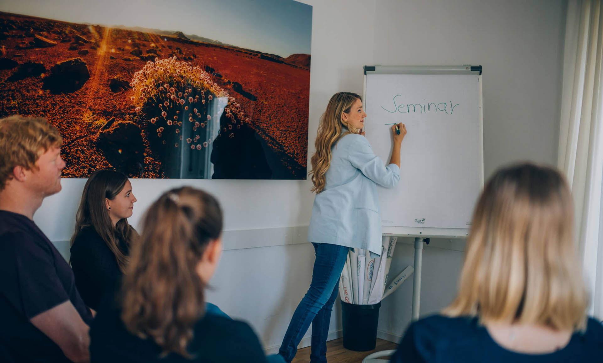 PsychotherapeutInnen während eines Seminars