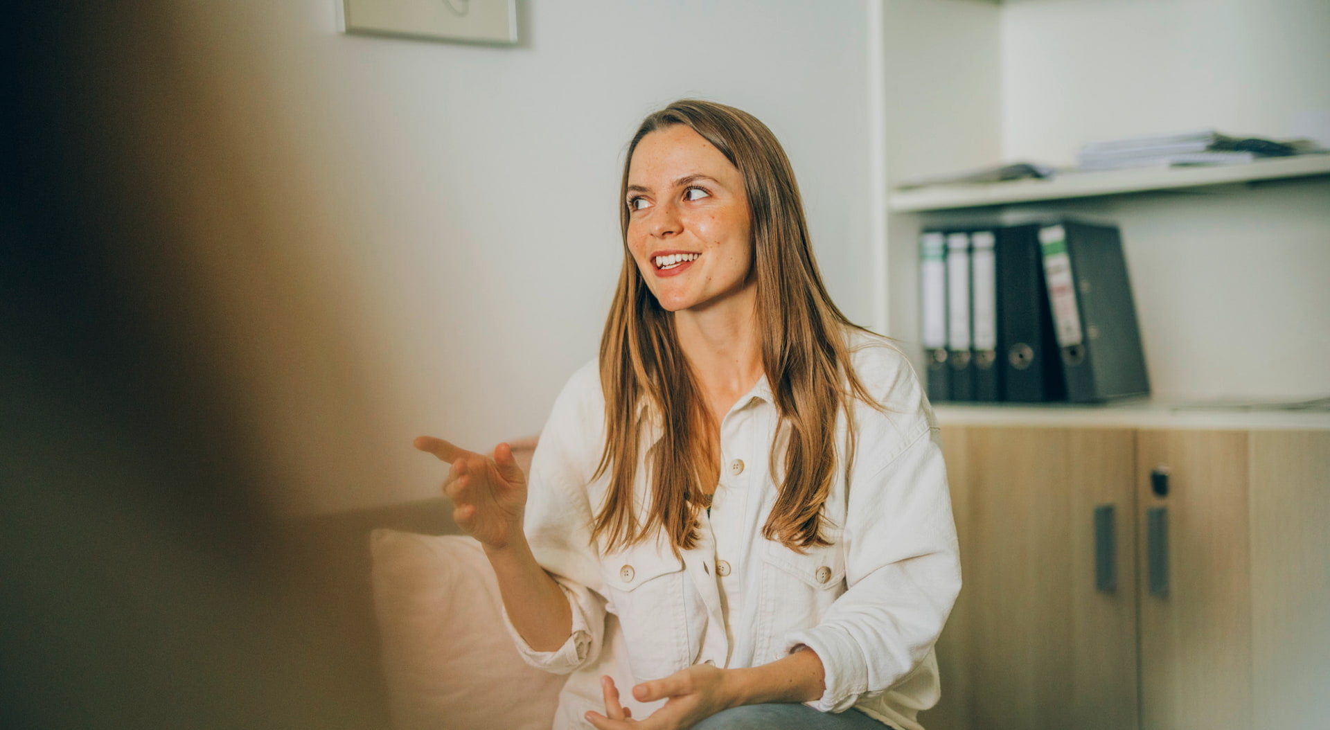 Gesprächssituation in einem Büro