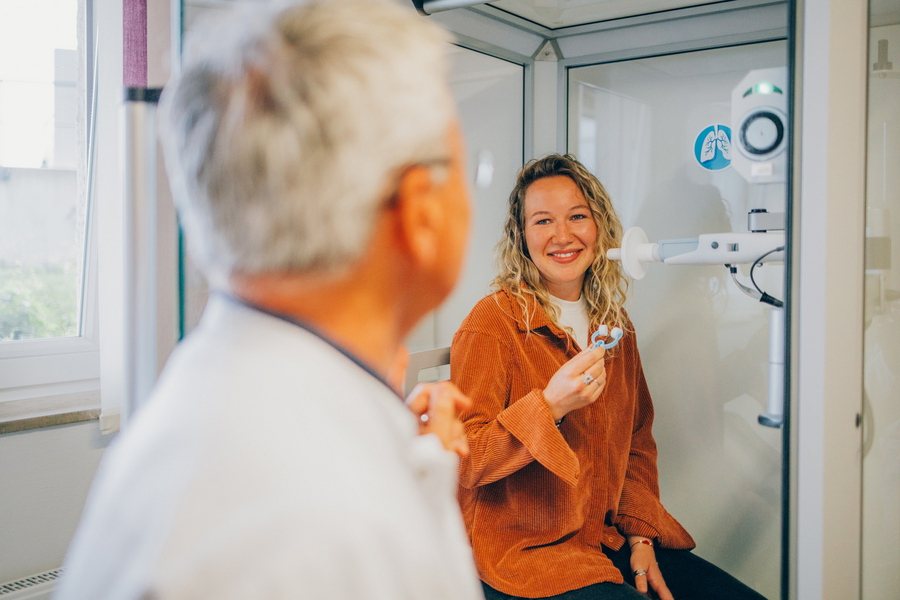 Untersuchung in der Reha Klinik Kardiologie.