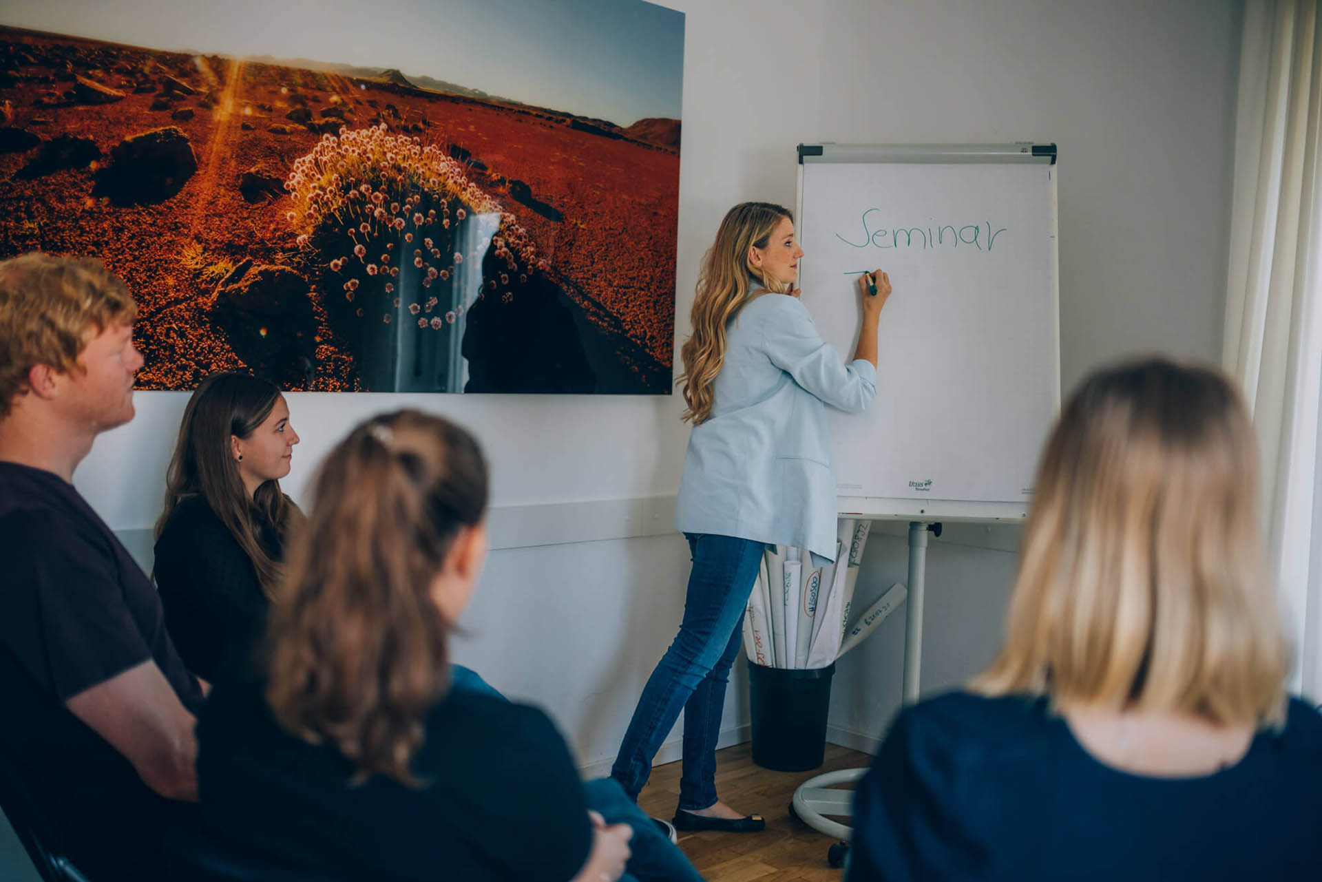 PsychotherapeutInnen während eines Seminars