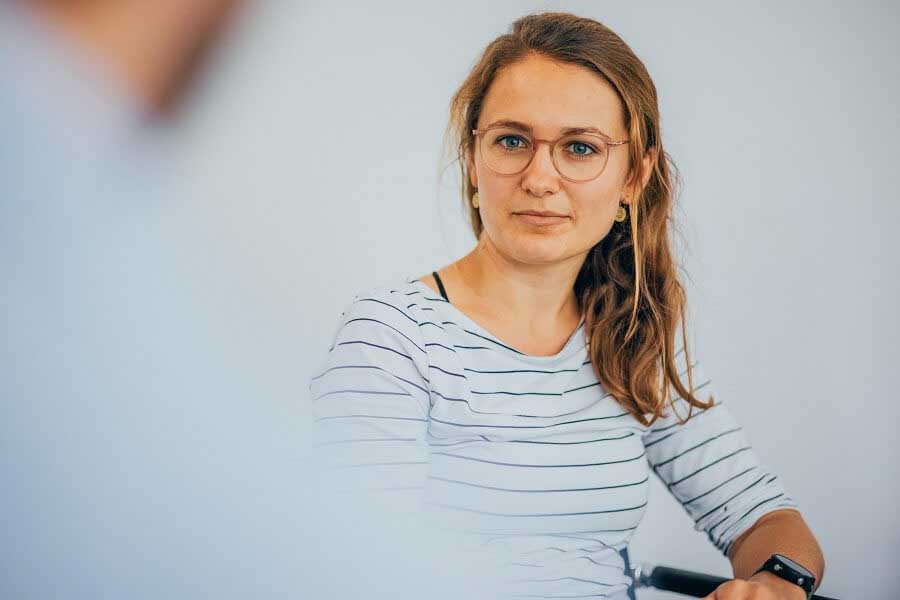 Gesprächssituation zwischen zwei Personen